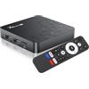 GREVA Android 14.0 TV Box, UHD 8K Android Box 2 GB RAM 16 GB ROM RK3518mini Quad-Core 64 bit Cortex-A53, 2,4 GHz/ 5,0 GHz Dual Wi-Fi6 10/100 M Ethernet LAN Bluetooth 5.0 HDMI 2.1 HDR10 Smart TV Box 3D
