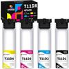 Hookink T11D1 T11D2 T11D3 T11D4 Compatibili con Cartucce Epson T11D1 T11D2 T11D3 T11D4 per Workforce Pro WF-C5390DW BAM WF-C5890DWF BAM WF-C5390DN (Nero Ciano Magenta Giallo)