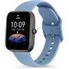 Tobfit Cinturino per Amazfit Bip U Pro/Bip/Lite/S/3, 20mm in Silicone Sportivo (Blu Avanzato)