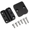 LUCKCDUO Supporto GPS Moto 17mm, Staffa Alluminio Nero, Ricambio Staffa Tachimetro