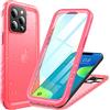 Cozycase Cover TOP 360 Antiurto IP68 Impermeabile Per iPhone 14 Pro Max | Indistruttibile Rugged Militare, Subacquea Waterproof Anti Urto Resistente Antipolvere, Custodia Integrale Doppia Case. Rosa