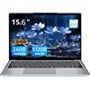 Bouzerara PC Portatile 15,6, Computer portatile Core i5-8210Y, 24GB RAM 512GB SSD Notebook. FHD IPS 1920 x 1200 FHD, USB3.0, Type-C, slot TF, Mini HDMI, BT5, fotocamera, WiFi5,Per Studio Lavoro