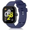 Tobfit Cinturino per Xiaomi Redmi Watch 4/ Redmi Watch 5, Cinturino Silicone di Morbido Traspirante per Xiaomi Smart Band 8 Pro/ 9 Pro Cinturini (Blu navy)