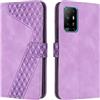 OKZone Cover per OPPO A94 4G/5G/A95 5G/F19 PRO + 5G/F19 Pro 4G, Custodia a Libro in Pelle Protettiva Folio Portafoglio con Chiusura Magnetica e Slot per Carte Wallet Case Flip Cover (Porpora)