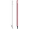 MEKO Pennino Capacitivo per Touch Screen, Penna Universale con Cappuccio Magnetico, alta Sensibilità e Punta Fine per iPhone, Android e Tutti i Dispositivi Touch Screen - Bianco + Oro Rosa