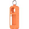 YanLan Corpo della macchina fotografica di azione Coperchio di protezione per Insta360 X4 Anti-Slip Custodia in silicone morbido per Insta 360x4 Anti-graffio manica Protector (Orange)