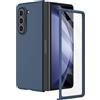 Doeshine Cover per Samsung Z Fold 5 con Mag-Safe, [Protezione Dello Schermo in Vetro Temperato], Ultrasottile, Leggero, Anti-graffio, Protettiva Hard PC Phone Custodia per Galaxy Z Fold 5 (Blu)