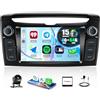 GOHHDL per Lancia Ypsilon 2012-2020, Android 15, 4G+64G GOHHDL Autoradio per Lancia Ypsilon 2012-2020 con Wireless Carplay Android Auto, Touch Stereo da 7 Pollici con GPS WiFi SWC FM RDS EQ Retrocamera&Mic
