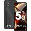 UMIDIGI A13 PRO MAX 5G Smartphone, 12+256GB (Espandibili 17+512GB), Android 12, 6.8 Display FHD+, Batteria 5150mAh, 64MP+24MP Fotocamera, Sblocco Facciale e Sensore di Impronte Digitali,GPS/Face ID
