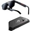 ASUS ROG XREAL R1-B, Occhiali AR da Gaming, IPD 69 mm, con Microfono, Neri