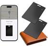 XTVTX Wallet Tracker per Android, portafoglio tracker scheda Thin 2 mm, compatibile con Google My Device, app (solo Android), IP68, impermeabile, ricarica wireless, tracker card per valigia/borse, 2 pezzi
