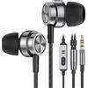Yatloml Auricolari In-Ear Cuffie,Auricolari con Filo e Microfono/Controllo del, Isolamento del Rumore, Alta Qualità del Suono Cuffiette, Auricolari per iPhone, Samsung, Tablet e Dispositivi da 3,5 mm