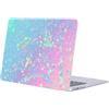 FFBOFFC Custodia per MacBook Neo da 13 pollici, Spruzzi di vernice viola | Modello 2026 (A3404) con chip A18 Pro, Plastica Rigida Protettiva Caso Case Rigida Antigraffio, Ideale per Ufficio, Viaggi