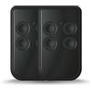 1Control QZERO, Radiocomandi Universali Quarzati a 4 Tasti. Sostituisce fino a 4 telecomandi Quarzati da 21 MHz a 47 MHz, anche di marche e frequenze diverse. Bianco - Made in Italy (Nero)