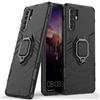 MaiJin LuluMain Compatibile con Huawei P30 PRO Core Cover, Custodia Armor Anello Cavalletto (Funziona con Il Supporto Magnetico per Auto) Case Paraurti per Huawei P30 PRO (Nero)
