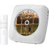 Gueray Lettore CD portatile con Bluetooth montabile a parete, 1800 mAh ricaricabile a batteria, lettore CD musicale per scrivania di casa altoparlante HiFi integrato, radio FM, regalo per gli amanti