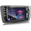 Erisin Android 16 8GB+128GB Autoradio Bluetooth per SEAT IBIZA 6J 2009-2013 | Qualcomm 8-Core, 7 2DIN Radio Schermo tattile Supporti GPS Navigatore Senza fili CarPlay Android Auto WiFi 4G DSP RDS CANbus