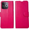 KEJI Custodia per realme Note 70T, Custodia a Libro in Pelle Portafoglio con Custodia Flip Stand Chiusura Magnetica realme Note 70T, Elegante (fucsia)
