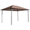 QUICK STAR Quick-Star - Tetto di Ricambio per Gazebo Paris, 3 x 4 m, Tortora