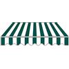 Generic Tessuto di Ricambio per Tende da Sole a Righe con Mantovana, Telo di Ricambio da Giardino Impermeabile per Terrazza, Cortile(Green,200x150cm)