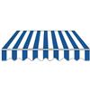 Generic Tessuto di Ricambio per Tende da Sole a Righe con Mantovana, Telo di Ricambio da Giardino Impermeabile per Terrazza, Cortile(Bleu,300x400cm)