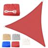 JIUJIUYI Tenda A Vela Triangolare 6x6x6m Vela Ombreggiante 185gsm HDPE Traspirante Protezione Raggi UV 95% per Esterno Giardino terrazza, Rosso