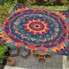 Treer Tenda Vela Ombreggiante Rettangolare Impermeabile con Motivo Mandala Indiano 3D, Tenda da Sole per Esterno con Protezione UV 95% per Giardino Pergolato Balcone e Terrazza (Stile 8,2x2m)