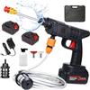 DXHGHYGL Idropulitrice a Batteria 21V 15000MAH con 2 Batterie,Idropulitrice Portatile Professionale con Cassetta Degli Attrezzi per Auto,Terrazza e Giardino di Pavimenti e Esterni (Nero)