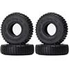 KINGCOO 4 pneumatici Rock da 2,2 pollici, in gomma, per passeggino Axial SCX10 TRX4 Wraith 90018 RR10 RBX10 Bomber JIMNY