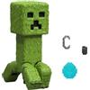 Mattel Minecraft - Personaggio Creeper, action figure da collezione con acccessori inclusi, alto 10 cm e ispirato al film e al videogioco, giocattolo per bambini, 6+ anni, JFR58