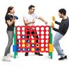 COSTWAY Forza 4 Gigante Mega 4 in Linea Quattro Insieme, Gioco da Tavolo Gioco di Fila per Bambini, 120 x 42 x 104 cm (Verde)