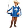 My Other Me - Costume moschettiere bambino bianco blu taglia 7-9 anni
