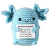 TOYMIS Giocattolo All'Uncinetto Axolotl, Kit Uncinetto Supporto Morbido Bambola Axolotl Uncinetto Giocattolo Edificante Giocattolo per Maglieria Regali per Decorazioni per Feste in Ufficio (Blu)