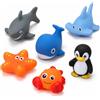 AURALIN Animali marini, giocattolo subacqueo, 6 pezzi, per piscina e nuoto | Accessorio affondante e galleggiante per allenamento subacqueo, giochi in piscina, esercizi di nuoto e attività estive comuni