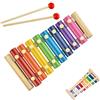 TFSYLISA Xilofono per Bambini Giocattolo Musicale in Legno Glockenspiel Strumenti