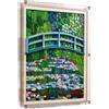Cubeloft Espositore in acrilico per Lego 31220 Bridge over Water Lilies Pond, scatola trasparente antipolvere, solo vetrina, compatibile con Lego 31220
