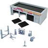 Outland Models Garage per modellini auto, officina di servizio auto, scala S/1:64, grigio, realistico, per adulti e appassionati di modellismo, unisex, per bambini