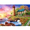 MOJIGE Puzzle 1000 pezzi, Puzzle per adulti, un puzzle impegnativo, giochi di puzzle per tutto per le donne, regali per gli uomini, Tema: Faro in riva al mare