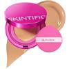 SKINTIFIC Fondotinta Cushion Con Finitura Naturale 04 Beige | Copertura Modulabile Da Media Ad Alta, Complesso Di Peptidi Idratanti, Texture Leggera Per Pelli Secche E Miste
