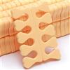Leapiture 100 Pezzi Schiuma Separatori di Dita Spugna Divisori, Divaricatore Dita Piedi per Unghie, Adatti per Nail Art, Pedicure, Gel per Sbavature (Arancione)