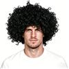 COSORO Parrucca da donna e uomo, colore nero, stile afro, riccia, per carnevale, anni '60, '70 e '80, accessorio per costume da rock, discoteca, punk, hippie, cosplay, feste, carnevale, Halloween