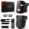 Cuidongsheng Maschera LED Viso e Collo,Maschera con Luce Rossa e Infrarossi Viso Silicone,LED Face Mask Antirughe 5 Timer,Anti-aging,Ringiovanimento,Ricaricabile,Adatto a Tutti i Tipi di Pelle