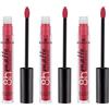 Essence Cosmetics Essence 8h - Rossetto liquido opaco, n. 07, a lunga durata, opacizzante, ad asciugatura rapida, opaco, vegano, impermeabile, senza olio, senza conservanti, confezione da 3 (3 x 2,5 ml)