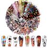EBANKU 30 pezzi Halloween Adesivi per Unghie Stickers,EBANKU Nail Art Trasferimento Adesivo Decalcomanie Nail Foil Transfer Stickers Decorazione Arte Unghie