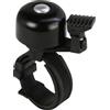 Fischer Mini Oversize, Campanello Per Bicicletta Unisex Adulto, Nero, Taglia unica