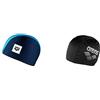 Arena Unix II Jr, Cuffia per Bimbi Unisex Junior, Multicolore (Navy-Blue-LightBlue), TU & Cuffia da Bagno Unisex in Poliestere II, Nuoto, Nero, Taglia Unica