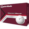 Taylormade Golf 2025 Rocketballz - Palline da golf 12bp