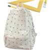 Generic Zaino floreale - Grande capacità di tela Bookbag per ragazze con tasche multiple, borsa da viaggio alla per libri, laptop, tablet, portafoglio, bottiglia d'acqua, cancelleria, abbigliamento