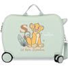 Disney Joumma - Valigia per bambini Disney Re Leone, Sun & Sabana, 50 x 38 x 20 cm, rigida in ABS, chiusura a combinazione laterale, 34 l, 2,1 kg, 2 ruote doppie, bagaglio a mano