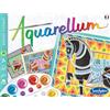 Sentosphère 3906090 - Set per dipingere con acquerelli e 3 Disegni da colorare, Tema: Cavalli